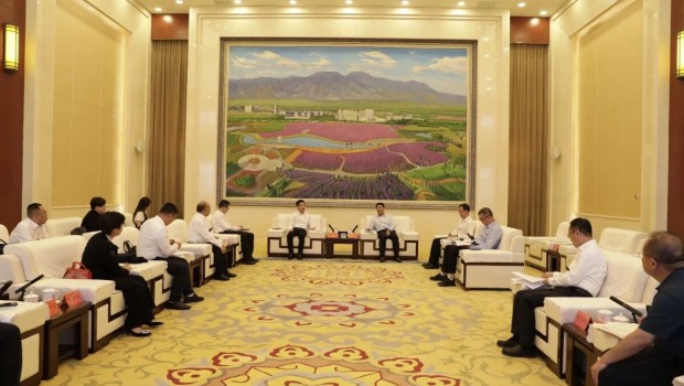 党委书记、董事长单小东一行拜会金昌市委市政府领导